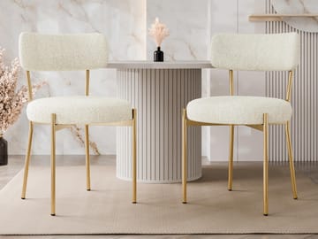 Salvenn Matstol 2-pack - Beige - Möbler - Fåtölj & stolar - Matstol & köksstol