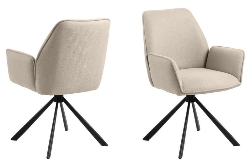 Sapana Karmstol - Beige - Möbler - Fåtölj & stolar - Matstol & köksstol
