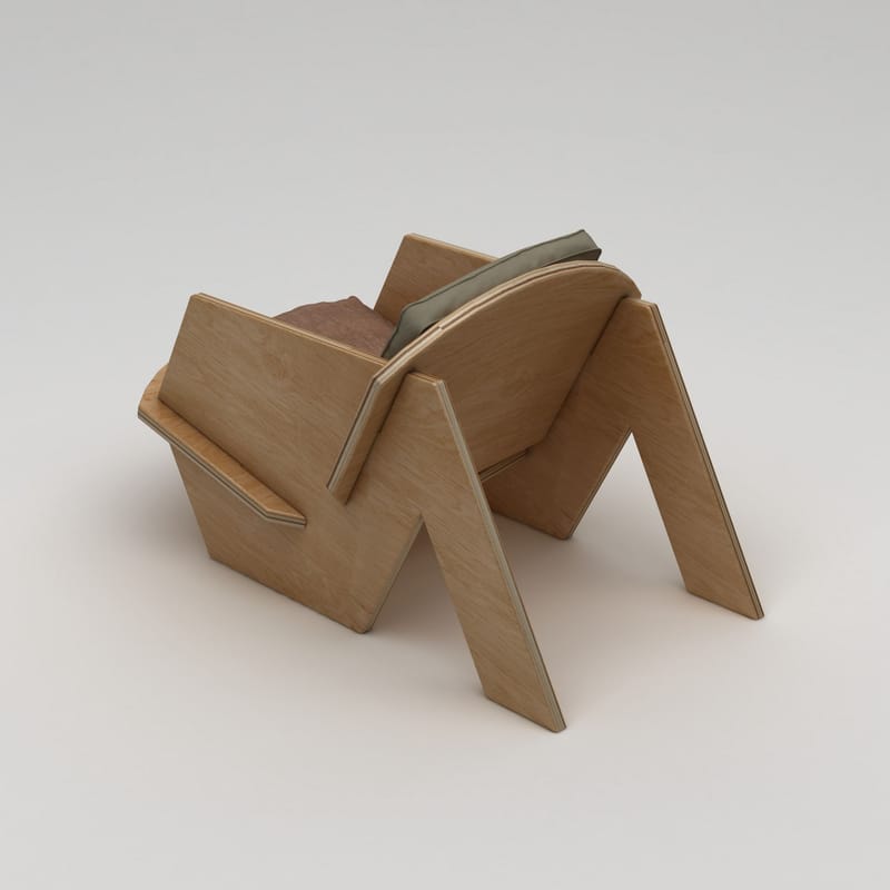 Satira Öronlappsfåtölj - Naturträ - Möbler - Fåtölj & stolar - Fåtölj