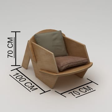 Satira Öronlappsfåtölj - Naturträ - Möbler - Fåtölj & stolar - Fåtölj