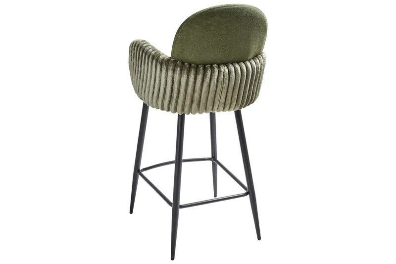 Set med 2 barstolar Amity - Grön, Svart - Möbler - Fåtölj & stolar - Barstol & barpall