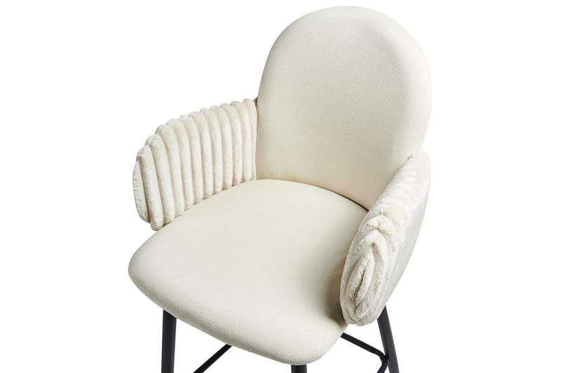 Set med 2 barstolar Amity - Ljusbeige, svart - Möbler - Fåtölj & stolar - Barstol & barpall