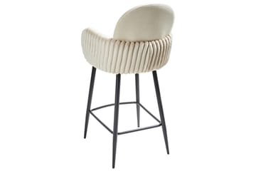 Set med 2 barstolar Amity - Ljusbeige, svart - Möbler - Fåtölj & stolar - Barstol & barpall