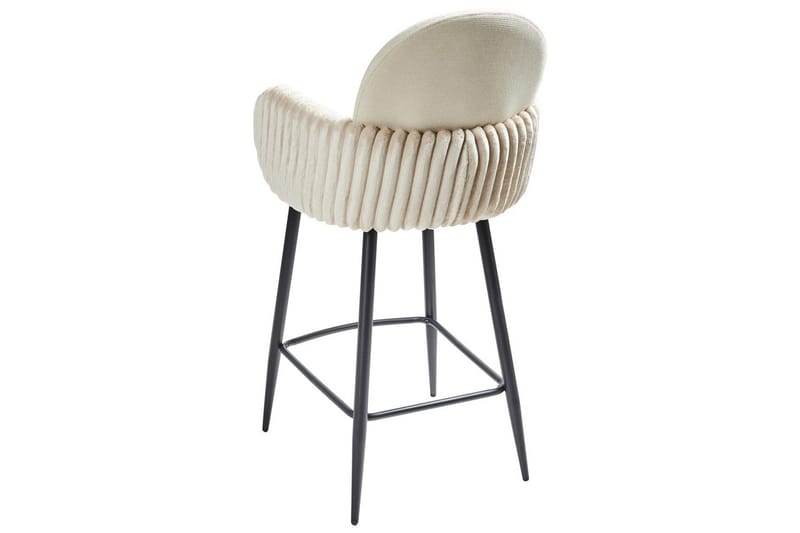 Set med 2 barstolar Amity - Ljusbeige, svart - Möbler - Fåtölj & stolar - Barstol & barpall