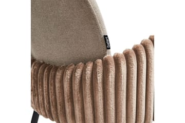 Set med 2 barstolar Amity - Taupe, svart, brun - Möbler - Fåtölj & stolar - Barstol & barpall