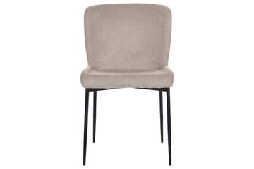 Set med 2 matstolar Ada - Beige, grå, svart - Möbler - Fåtölj & stolar - Matstol & köksstol