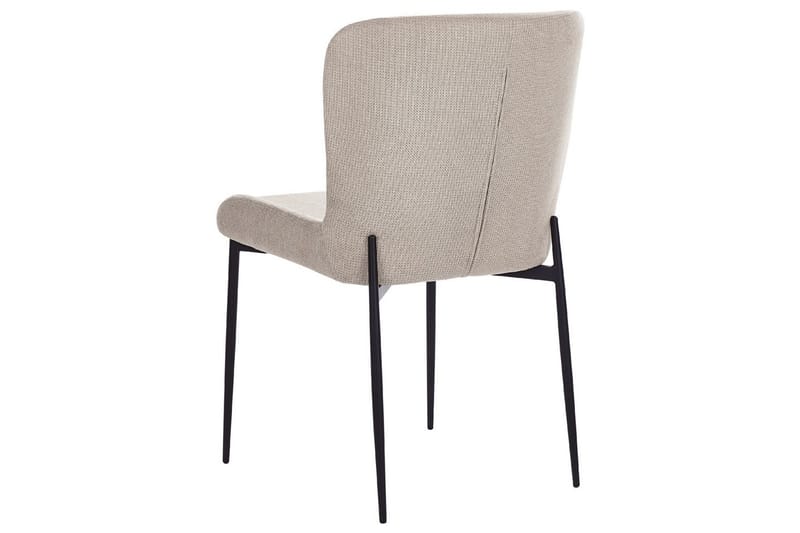 Set med 2 matstolar Ada - Beige, grå, svart - Möbler - Fåtölj & stolar - Matstol & köksstol