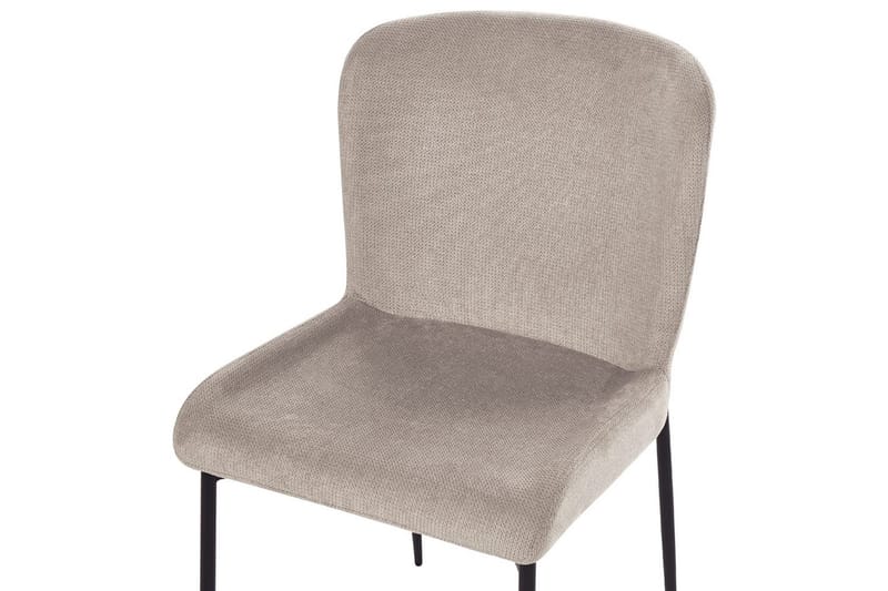 Set med 2 matstolar Ada - Beige, grå, svart - Möbler - Fåtölj & stolar - Matstol & köksstol