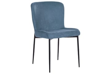 Set med 2 matstolar Ada - Blå, Svart - Möbler - Fåtölj & stolar - Matstol & köksstol