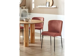 Set med 2 matstolar Ada - Brun, Svart - Möbler - Fåtölj & stolar - Matstol & köksstol