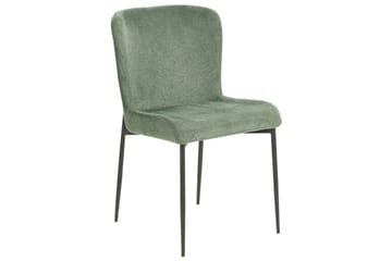 Set med 2 matstolar Ada - Mörkgrön, Svart - Möbler - Fåtölj & stolar - Matstol & köksstol