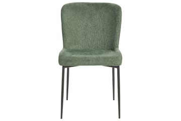 Set med 2 matstolar Ada - Mörkgrön, Svart - Möbler - Fåtölj & stolar - Matstol & köksstol