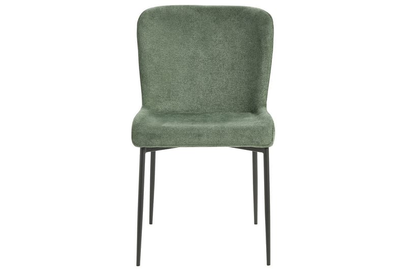 Set med 2 matstolar Ada - Mörkgrön, Svart - Möbler - Fåtölj & stolar - Matstol & köksstol