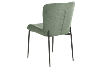 Set med 2 matstolar Ada - Mörkgrön, Svart - Möbler - Fåtölj & stolar - Matstol & köksstol