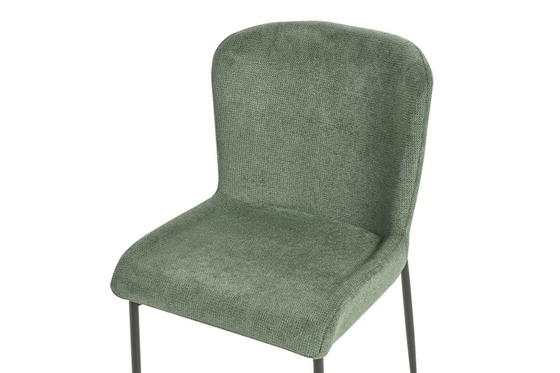 Set med 2 matstolar Ada - Mörkgrön, Svart - Möbler - Fåtölj & stolar - Matstol & köksstol