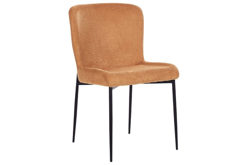 Set med 2 matstolar Ada - Orange, svart - Möbler - Fåtölj & stolar - Matstol & köksstol