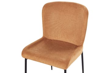 Set med 2 matstolar Ada - Orange, svart - Möbler - Fåtölj & stolar - Matstol & köksstol