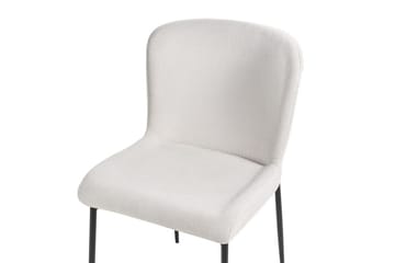 Set med 2 matstolar Ada - Vit, Svart - Möbler - Fåtölj & stolar - Matstol & köksstol