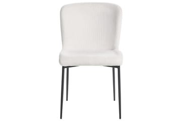 Set med 2 matstolar Ada - Vit, Svart - Möbler - Fåtölj & stolar - Matstol & köksstol