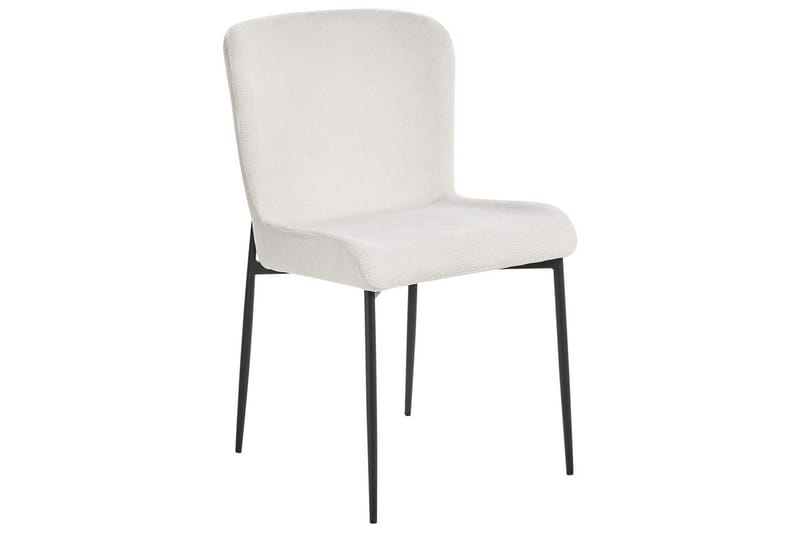 Set med 2 matstolar Ada - Vit, Svart - Möbler - Fåtölj & stolar - Matstol & köksstol