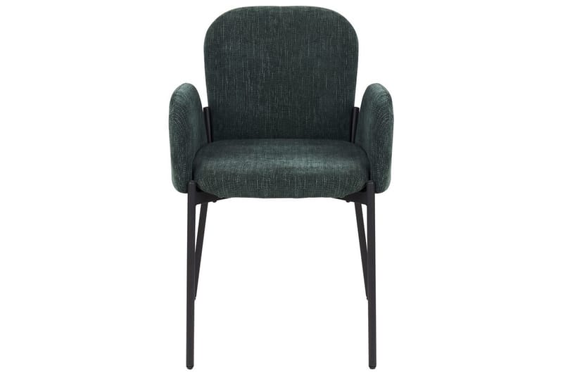 Set med 2 matstolar Albee - Grön, Svart - Möbler - Fåtölj & stolar - Matstol & köksstol