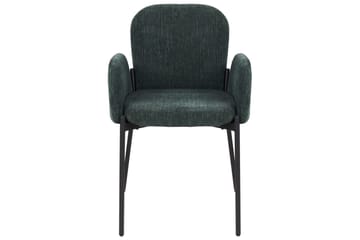 Set med 2 matstolar Albee - Grön, Svart - Möbler - Fåtölj & stolar - Matstol & köksstol