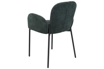 Set med 2 matstolar Albee - Grön, Svart - Möbler - Fåtölj & stolar - Matstol & köksstol