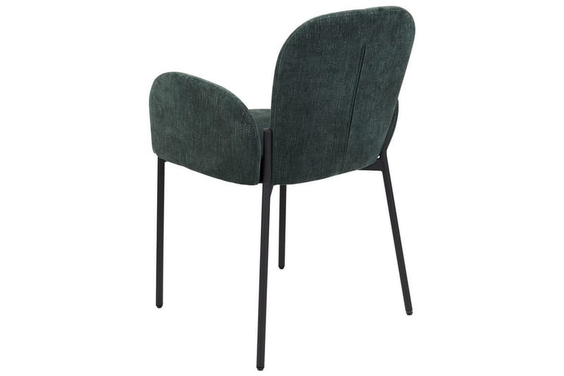 Set med 2 matstolar Albee - Grön, Svart - Möbler - Fåtölj & stolar - Matstol & köksstol