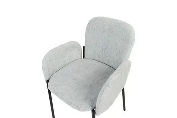 Set med 2 matstolar Albee - Mintgrön, Svart - Möbler - Fåtölj & stolar - Matstol & köksstol