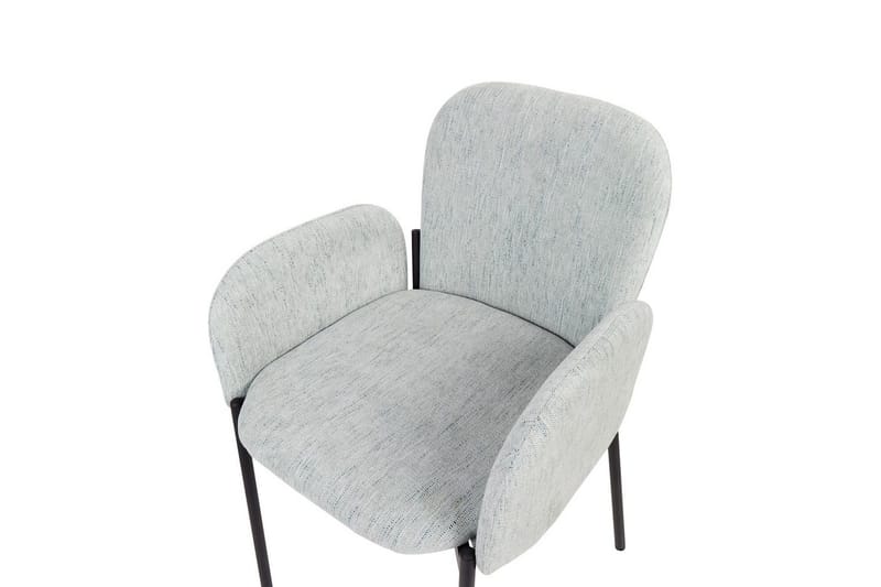 Set med 2 matstolar Albee - Mintgrön, Svart - Möbler - Fåtölj & stolar - Matstol & köksstol