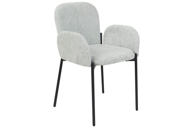 Set med 2 matstolar Albee - Mintgrön, Svart - Möbler - Fåtölj & stolar - Matstol & köksstol