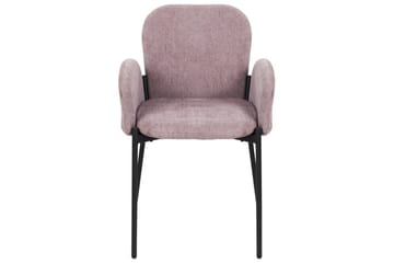 Set med 2 matstolar Albee - Rosa, Svart - Möbler - Fåtölj & stolar - Matstol & köksstol
