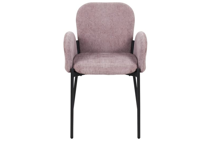 Set med 2 matstolar Albee - Rosa, Svart - Möbler - Fåtölj & stolar - Matstol & köksstol
