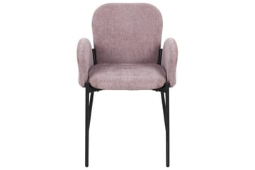 Set med 2 matstolar Albee - Rosa, Svart - Möbler - Fåtölj & stolar - Matstol & köksstol