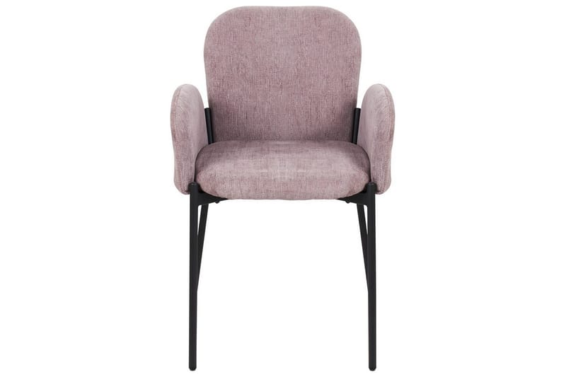 Set med 2 matstolar Albee - Rosa, Svart - Möbler - Fåtölj & stolar - Matstol & köksstol
