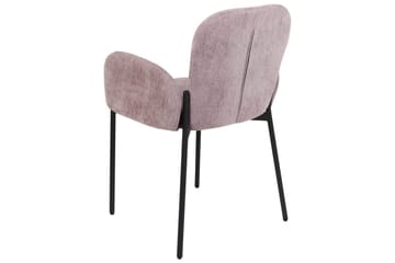 Set med 2 matstolar Albee - Rosa, Svart - Möbler - Fåtölj & stolar - Matstol & köksstol