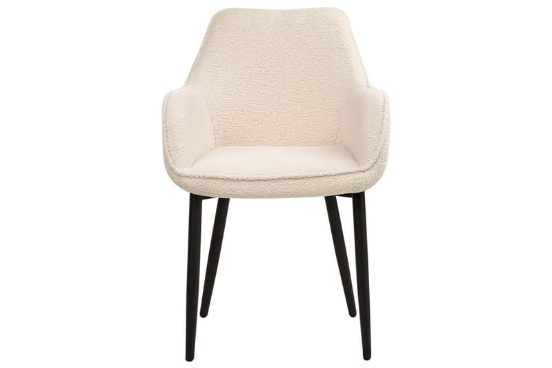 Set med 2 matstolar Alden - Beige, svart - Möbler - Fåtölj & stolar - Matstol & köksstol