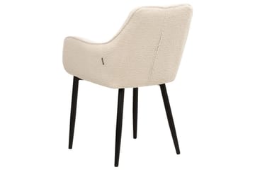 Set med 2 matstolar Alden - Beige, svart - Möbler - Fåtölj & stolar - Matstol & köksstol