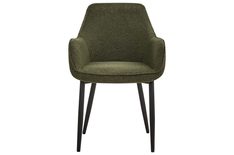 Set med 2 matstolar Alden - Grön, Svart - Möbler - Fåtölj & stolar - Matstol & köksstol