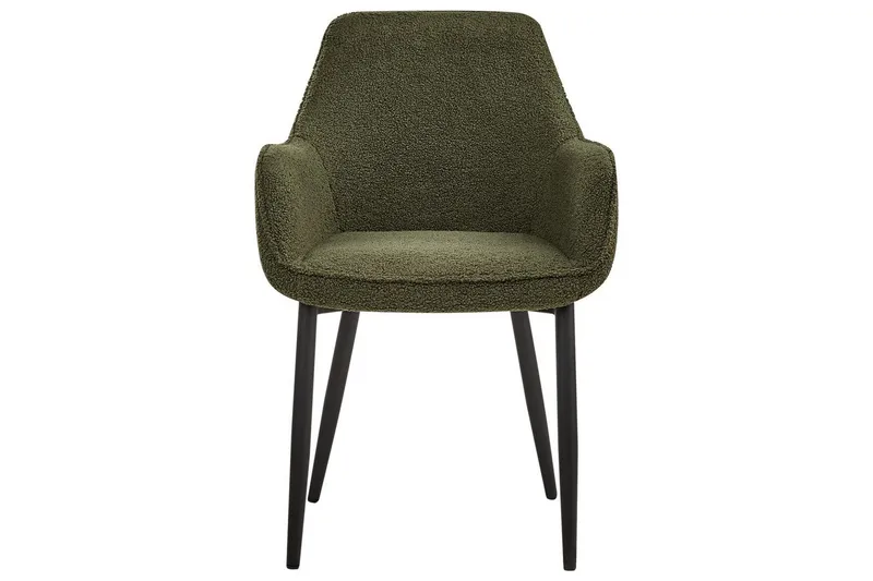 Set med 2 matstolar Alden - Grön, Svart - Möbler - Fåtölj & stolar - Matstol & köksstol