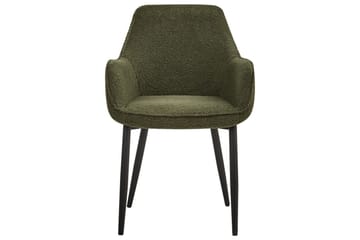 Set med 2 matstolar Alden - Grön, Svart - Möbler - Fåtölj & stolar - Matstol & köksstol