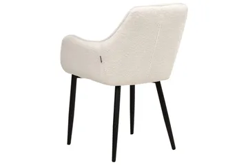 Set med 2 matstolar Alden - Vit, Svart - Möbler - Fåtölj & stolar - Matstol & köksstol