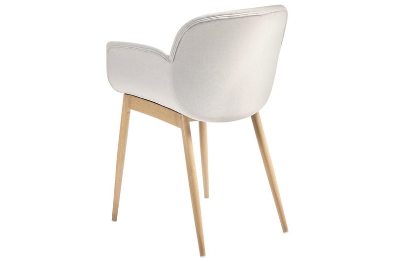 Set med 2 matstolar Alice - Grå, ljust trä - Möbler - Fåtölj & stolar - Matstol & köksstol