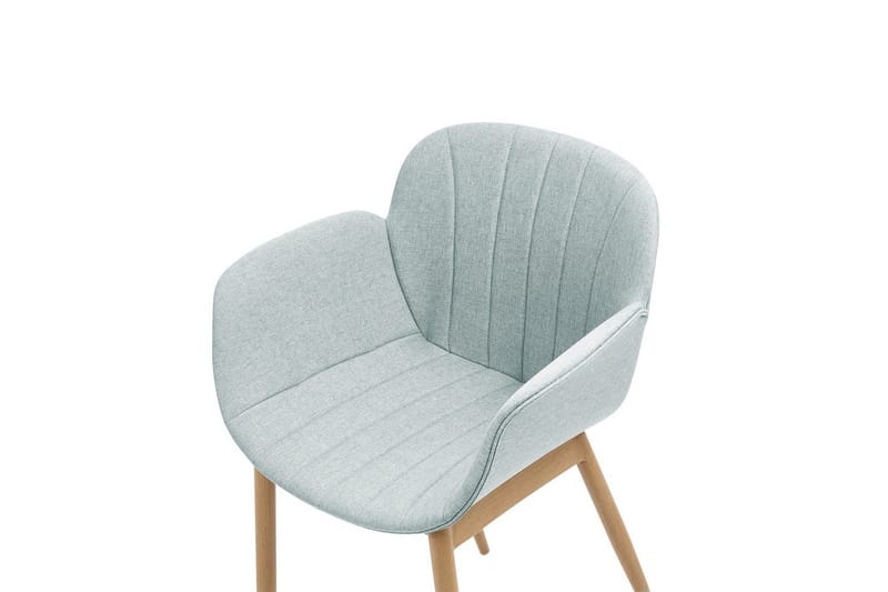 Set med 2 matstolar Alice - Grönt, ljust trä - Möbler - Fåtölj & stolar - Matstol & köksstol