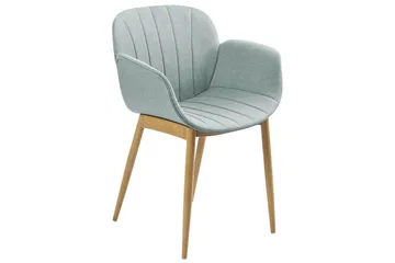 Set med 2 matstolar Alice - Grönt, ljust trä - Möbler - Fåtölj & stolar - Matstol & köksstol