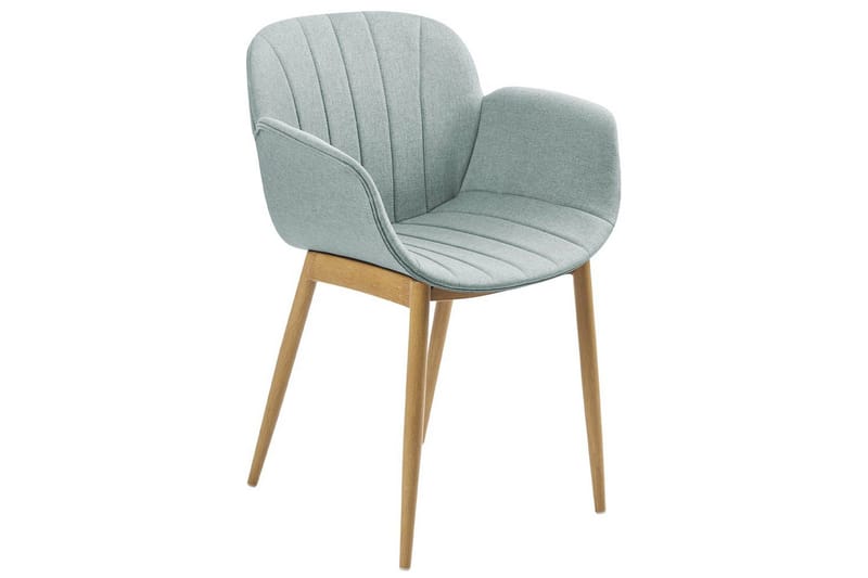 Set med 2 matstolar Alice - Grönt, ljust trä - Möbler - Fåtölj & stolar - Matstol & köksstol