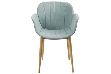 Set med 2 matstolar Alice - Grönt, ljust trä - Möbler - Fåtölj & stolar - Matstol & köksstol