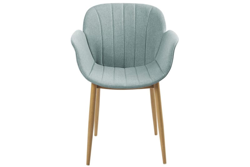 Set med 2 matstolar Alice - Grönt, ljust trä - Möbler - Fåtölj & stolar - Matstol & köksstol