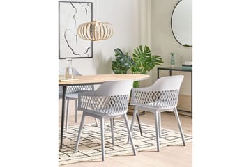 Set med 2 matstolar Almira - Grå - Möbler - Fåtölj & stolar - Matstol & köksstol