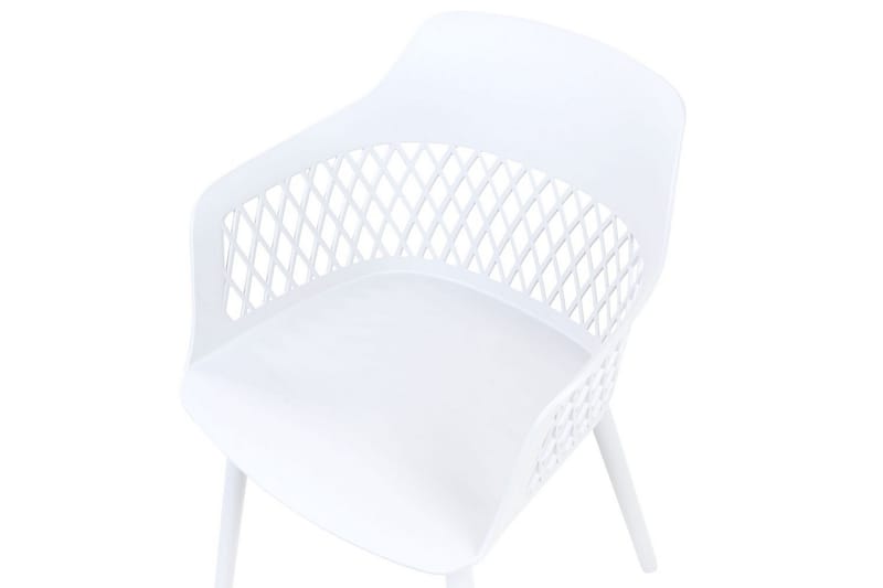 Set med 2 matstolar Almira - Vit - Möbler - Fåtölj & stolar - Matstol & köksstol